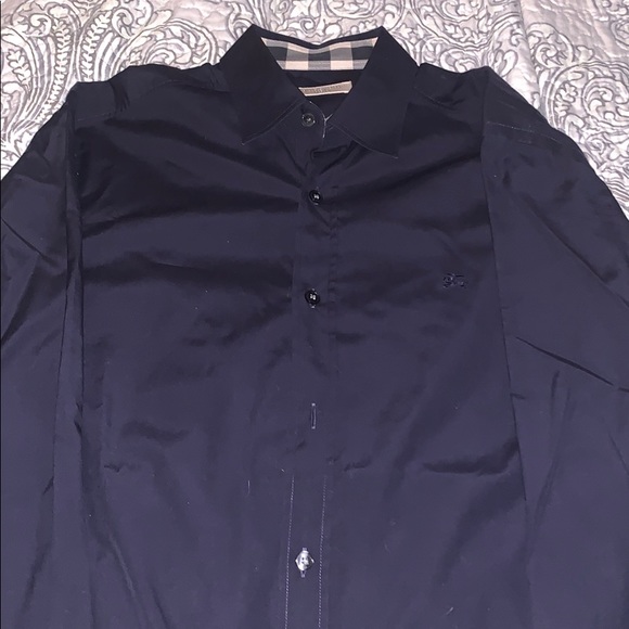 Burberry Button Down- Stretch Cotton Poplin Shirt - Picture 6 of 6